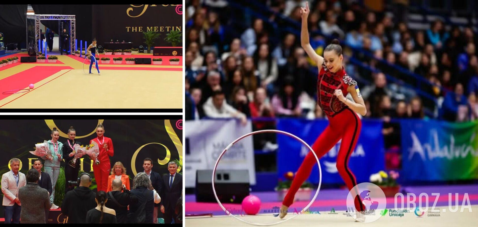 Українська гімнастка-красуня викликала фурор в Іспанії, вигравши 'золото' на другому Гран-прі поспіль. Відео