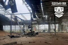 Враг массированно атаковал Одесскую область дронами: повреждены ферма и зерновые ангары. Фото