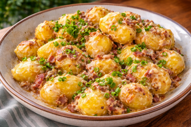 Найсмачніший рецепт картоплі з беконом та сиром: готується за лічені хвилини