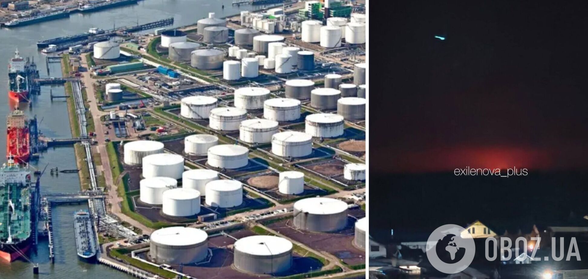 В российском Приморске атакован порт, вспыхнул нефтеналивной терминал. Фото и видео