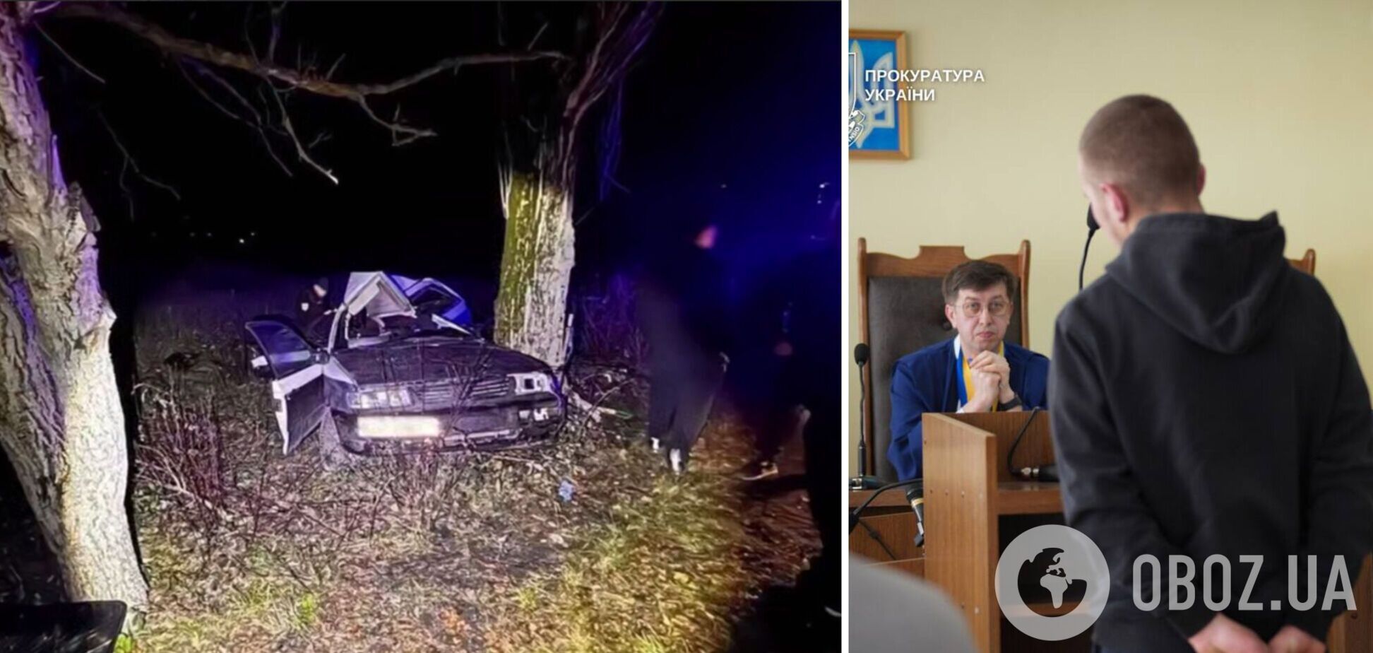 Був без прав і вдвічі перевищив швидкість: водій, з вини якого загинули двох підлітків на Закарпатті, отримав 7 років ув’язнення