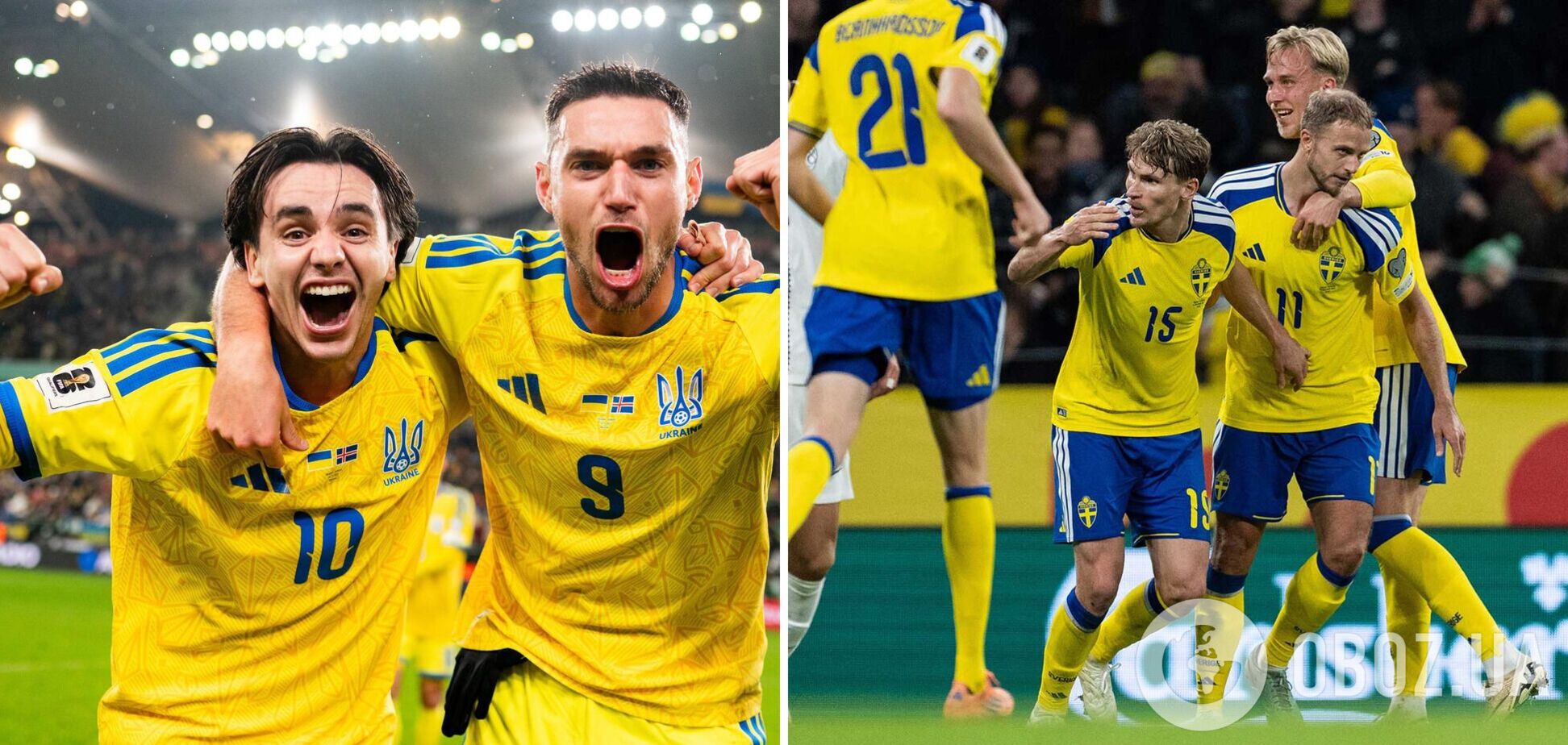 Букмекери назвали фаворита матчу Україна – Швеція в плей-оф відбору ЧС-2026 з футболу