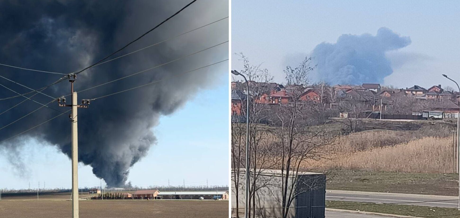 Під Ростовом загорілися хімсклади: дим тягнеться на десятки кілометрів. Фото і відео