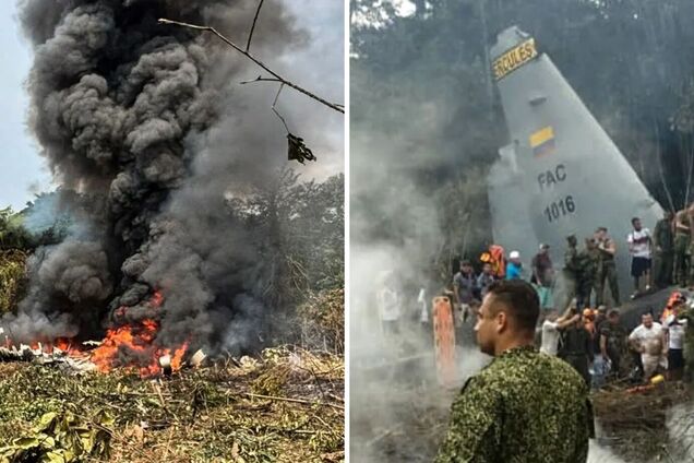 У Колумбії розбився літак із військовими на борту: є загиблі. Фото