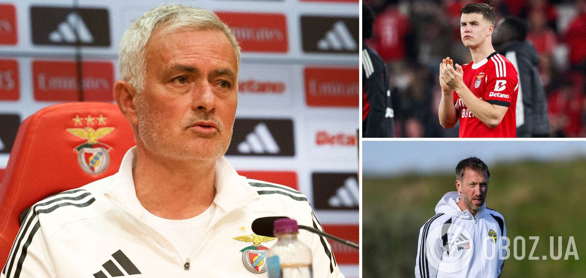 Моуриньо сказал, что тренеру Швеции 'придется ответить' за поступок перед матчем с Украиной