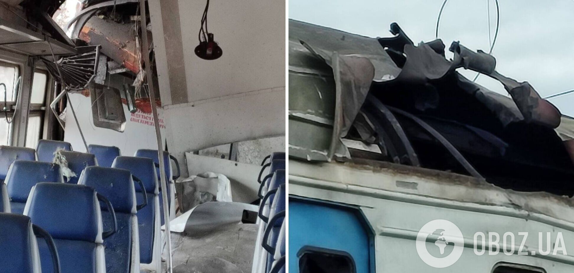 На Харківщині російський дрон поцілив у електропотяг: загинула людина, є постраждалі. Фото