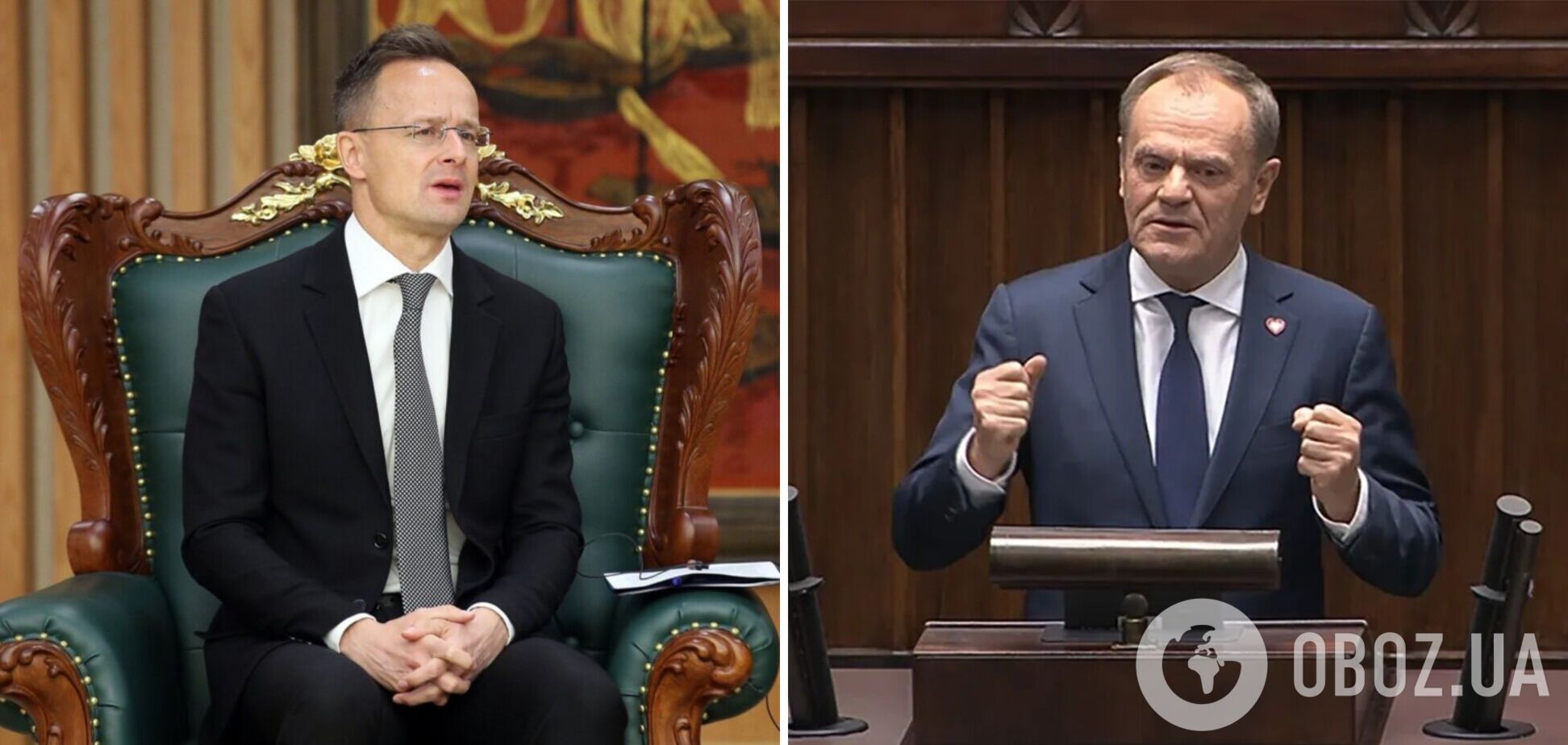 'Какой стыд': Туск отреагировал на заявление Сийярто о регулярных контактах с Москвой