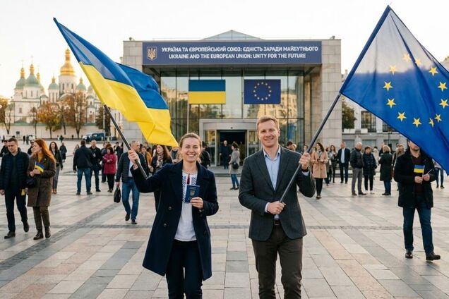 Иллюстрация - вступление Украины в ЕС