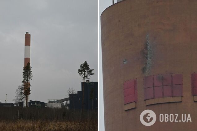 В Естонії дрон, який залетів із Росії, влучив у трубу електростанції: що відомо