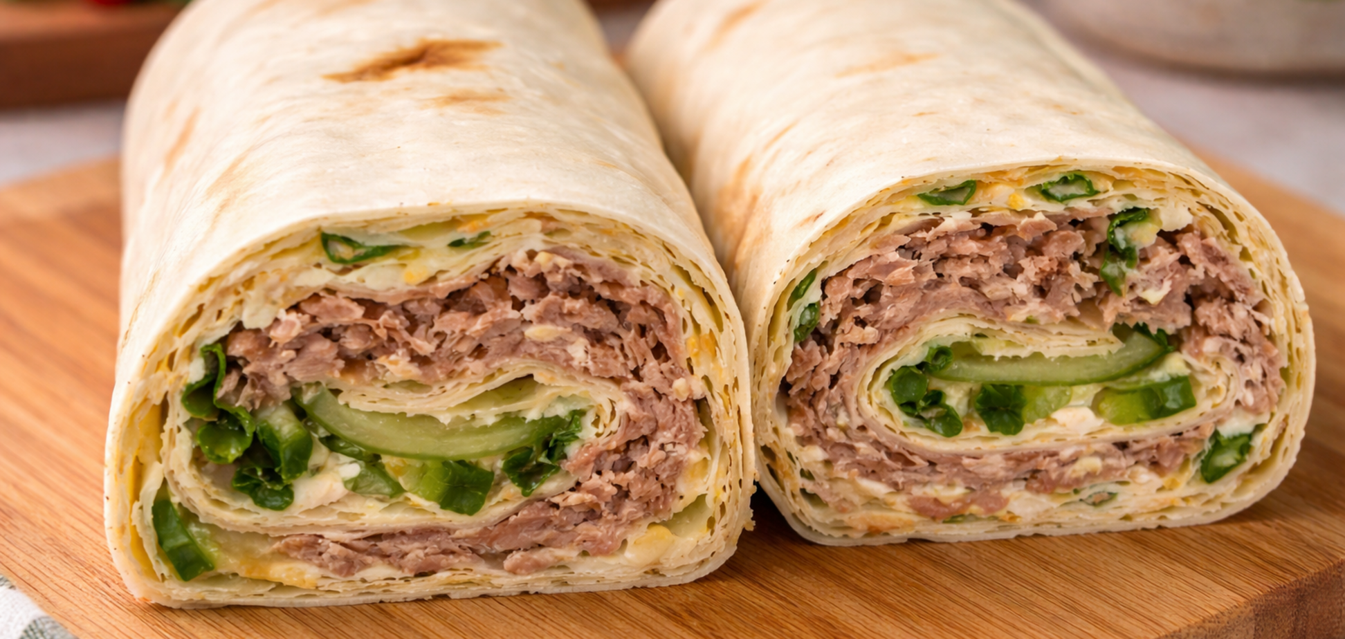 Ленивый рулет из лаваша с начинкой: готовится 15 минут