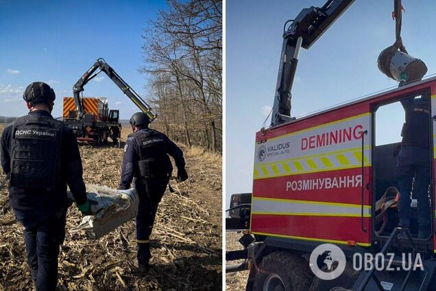 На Київщині знайшли дві бойові частини російської ракети Х-101. Подробиці та фото