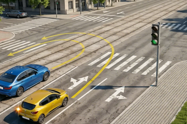 Хто порушує правила, виконуючи розворот? Тест на знання ПДР