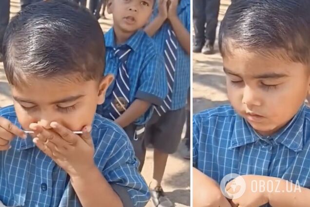 То, что сделал малыш во время школьной молитвы, очаровало сеть. Видео