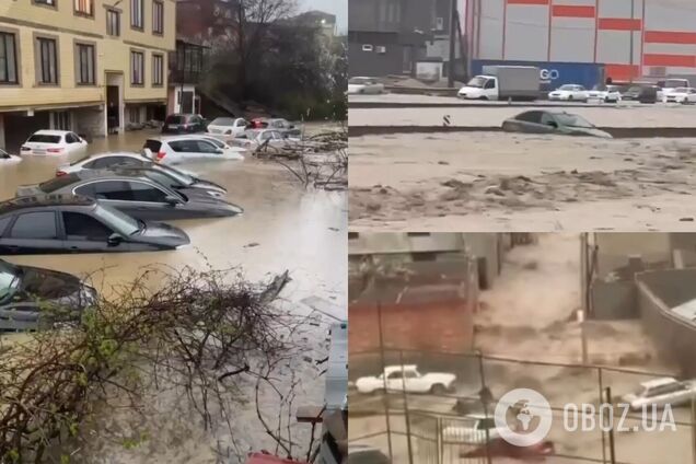 В России из-за наводнения тысячи людей остались без света, упал железнодорожный мост. Видео