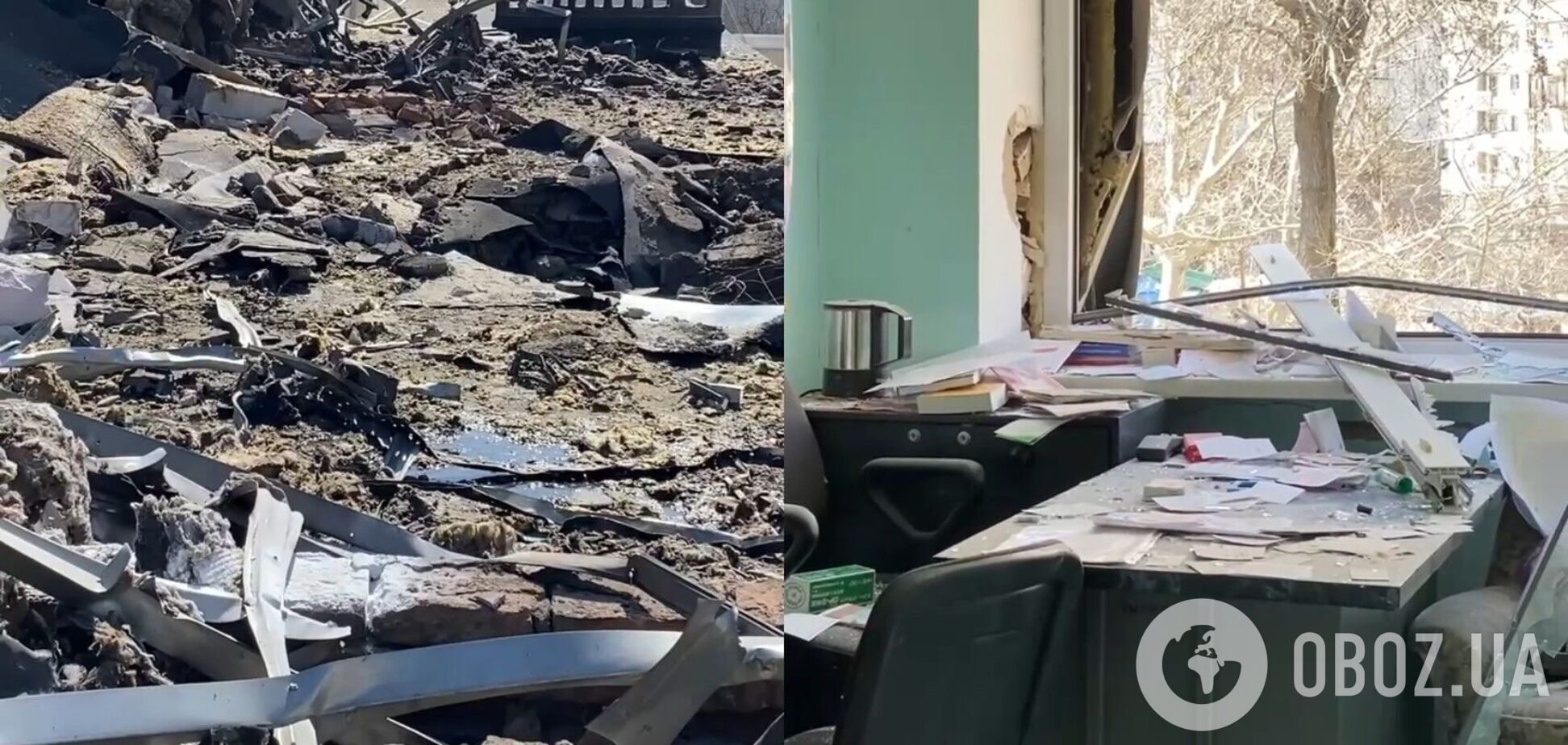 Як виглядає пологовий будинок в Одесі після прильоту 'Шахеда': лікарі власноруч гасили пожежу