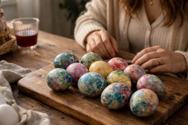 Мармурові крашанки на Великдень всього за кілька хвилин: цей предмет точно є у вас вдома