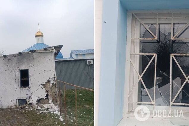 На Херсонщине российский обстрел повредил женский монастырь. Фото