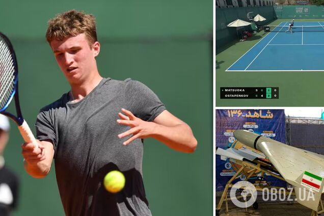 Над білоруським тенісистом підірвали іранський 'Шахед' і змусили рятуватися втечею на турнірі в ОАЕ. Відео