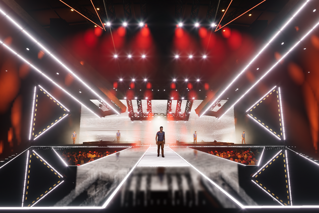 Герман Нєнов презентував дизайн сцени ювілейного шоу 'Другої Ріки' у Палаці Спорту