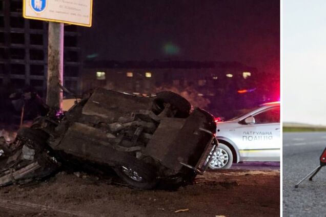 Автомобиль разорвало пополам: в Киеве произошло жуткое ДТП. Фото и видео