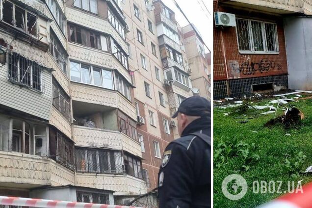 Оккупанты атаковали Одессу дронами: повреждена многоэтажка, есть пострадавший. Фото