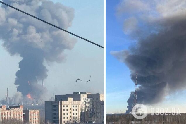 Під прицілом був стратегічний завод: у російському Нижньокамську прогримів вибух, спалахнула потужна пожежа. Відео