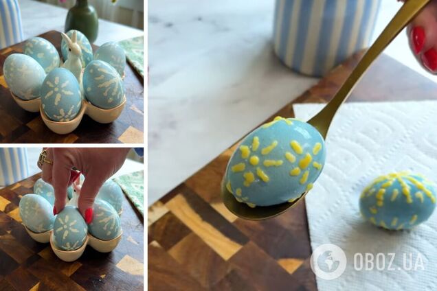 Почти как писанки: оригинальный способ декора яиц на Пасху