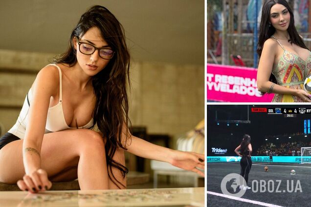 Найсексуальнішій ведучій Бразилії довелося бити президентський пенальті в Кінгс Лізі. Відео