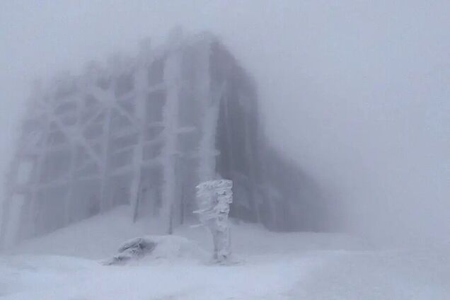 Сніг і мороз: у Карпатах в останній день березня панує зимова погода. Фото