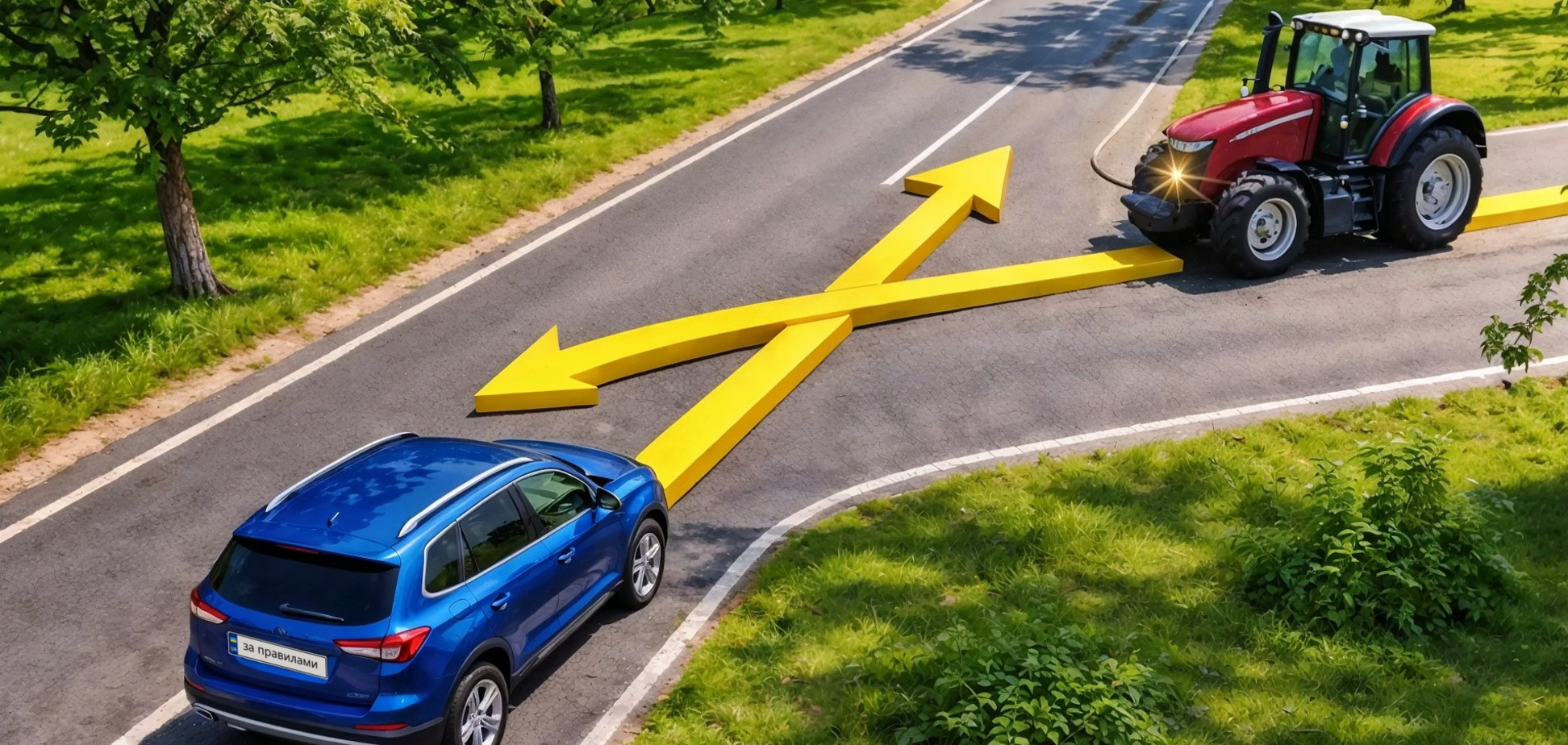 Хто повинен дати дорогу? Тест на знання ПДР