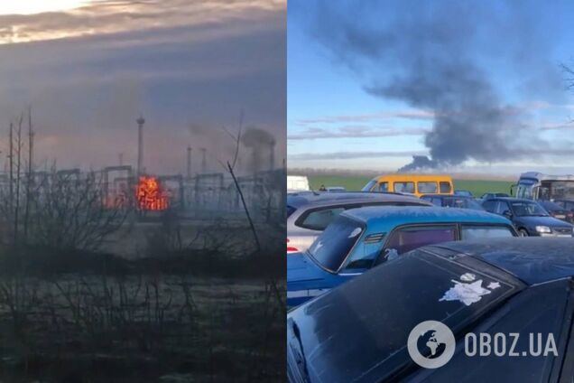 Піднявся дим: у Краснодарському краї атаковано підстанцію і нафтобазу. Відео