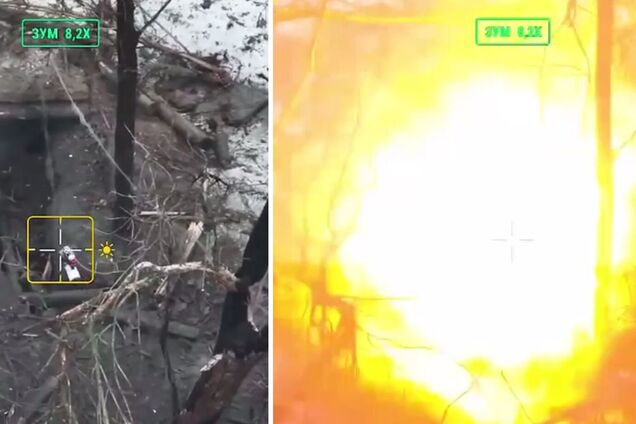 Дрони ДПСУ атакували артпозицію і живу сил армії РФ - війна в Україні - відео