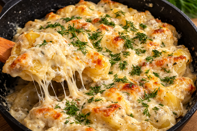 Картофель по-королевски с сыром и чесноком: как вкусно приготовить на обед