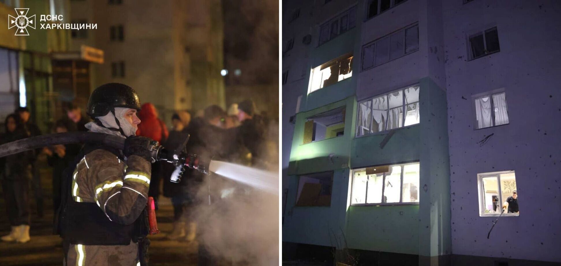 Враг ударил дроном по Харькову: выбиты окна в домах, шесть пострадавших, среди них – ребенок. Фото