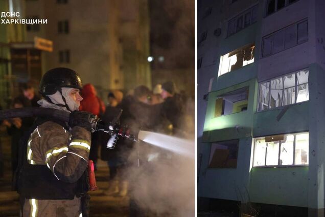 Враг ударил дроном по Харькову: выбиты окна в домах, восемь пострадавших, среди них – ребенок. Фото