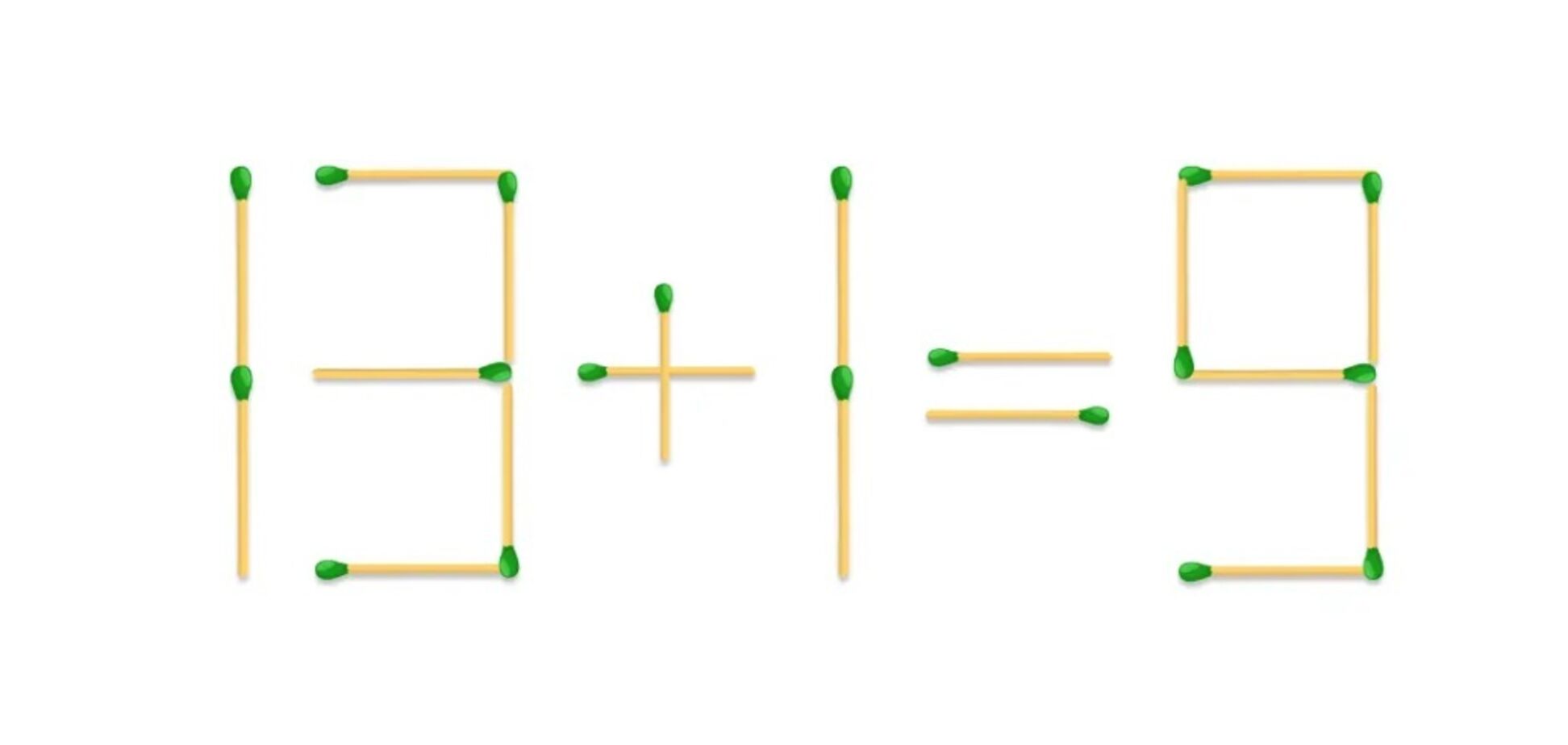 Пересуньте 2 сірники: хитра головоломка