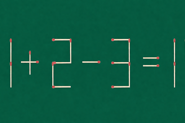 Исправьте уравнение одной спичкой: головоломка