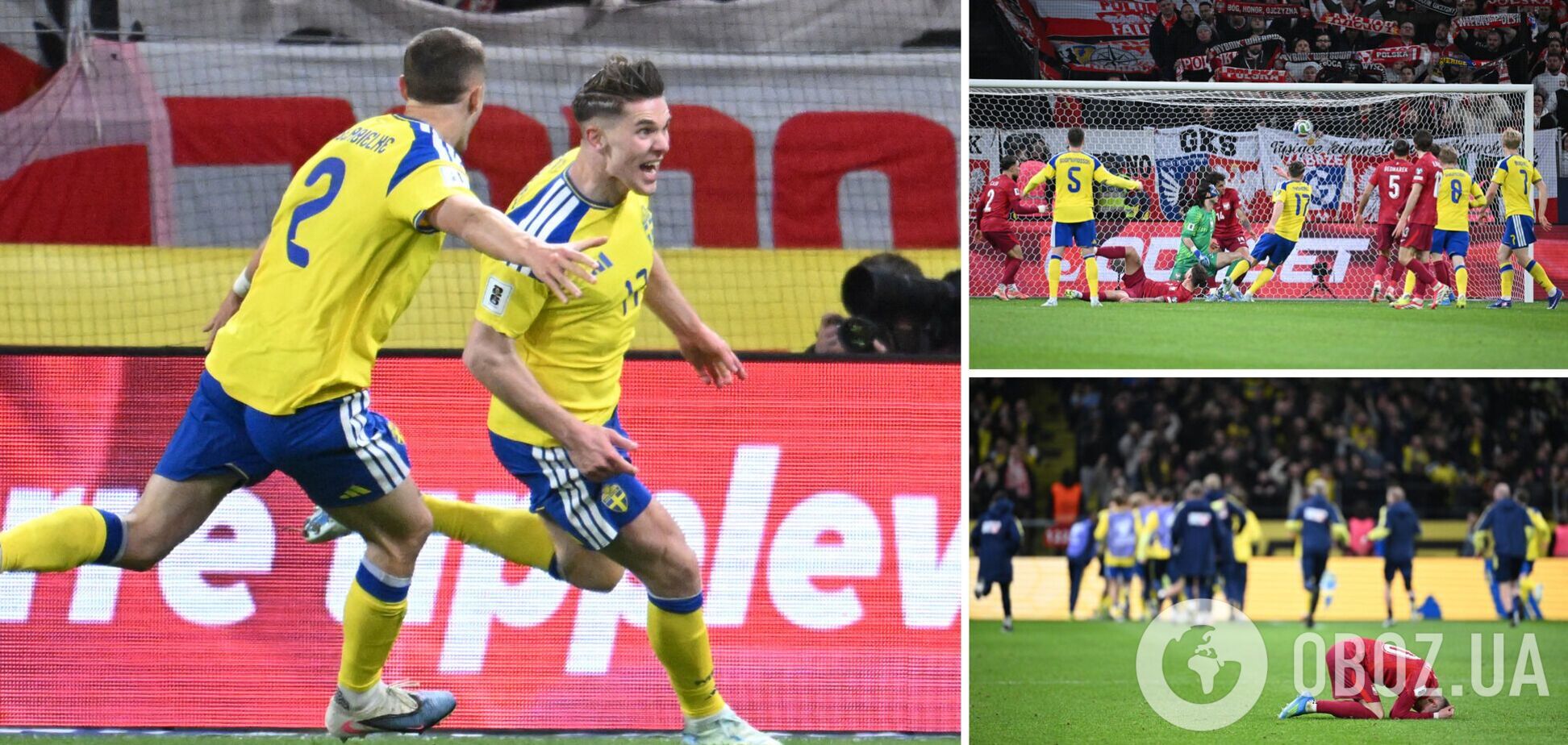 Польща пролетіла повз ЧС-2026 з футболу, пропустивши гол на останніх хвилинах. Відео