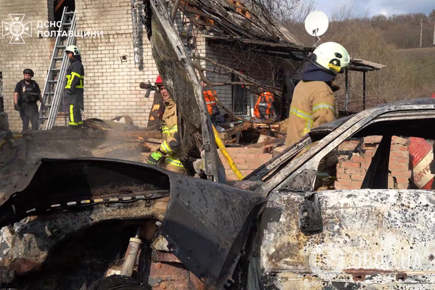 В Полтаве российский дрон упал на частный сектор: пострадали четыре человека, среди них – ребенок. Фото и видео