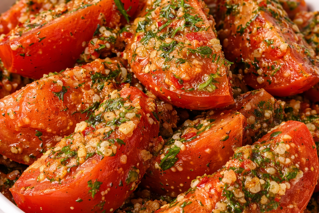 Закусочні помідори з перцем та часником: готуються 15 хвилин