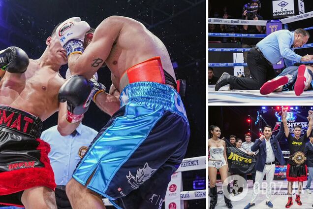 Боксер-чемпион нокаутом года воткнул непобедимого соперника головой в ринг. Видео