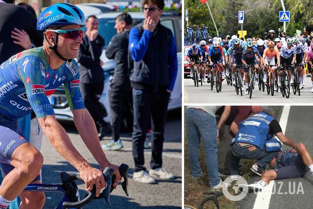 Знаменитого іспанського велосипедиста збила швидка допомога під час гонки. Відео