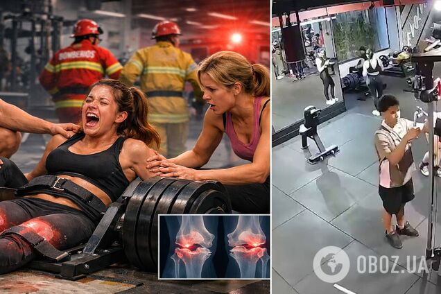 Тренажер у залі зламав обидва коліна дівчині в Бразилії. Відео