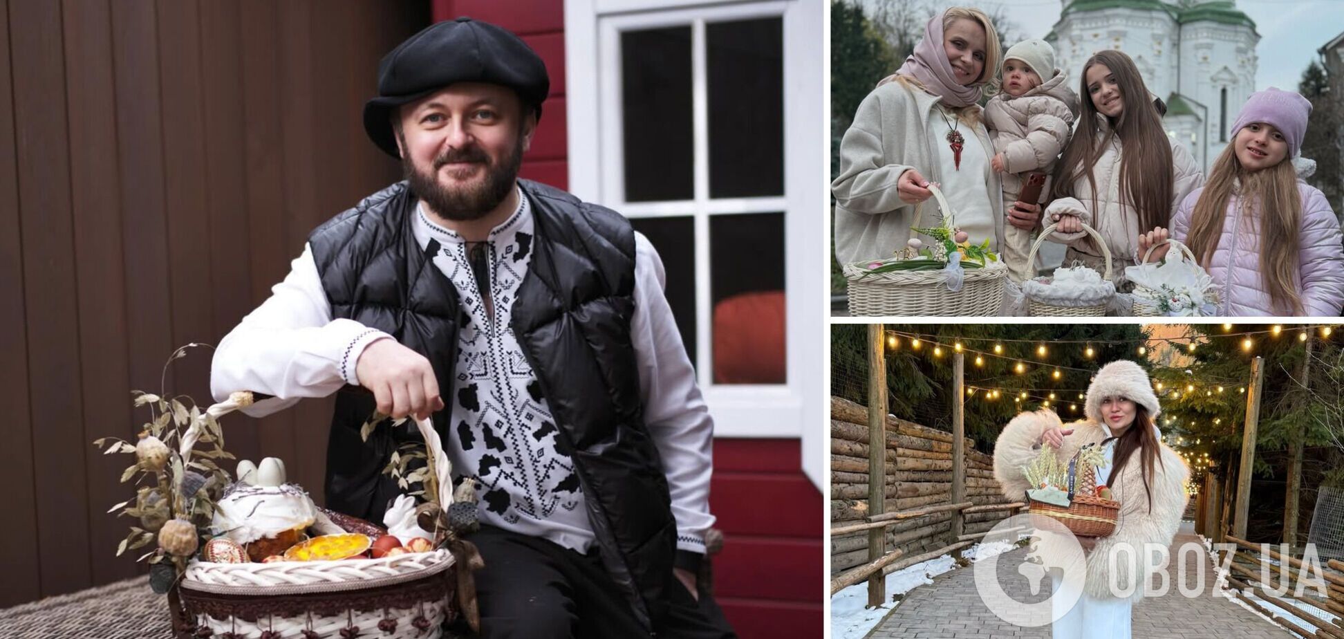 Саліванчук – у Буковелі, а Сумській паску спік чоловік: українські зірки показали свої кошики на Великдень. Фото