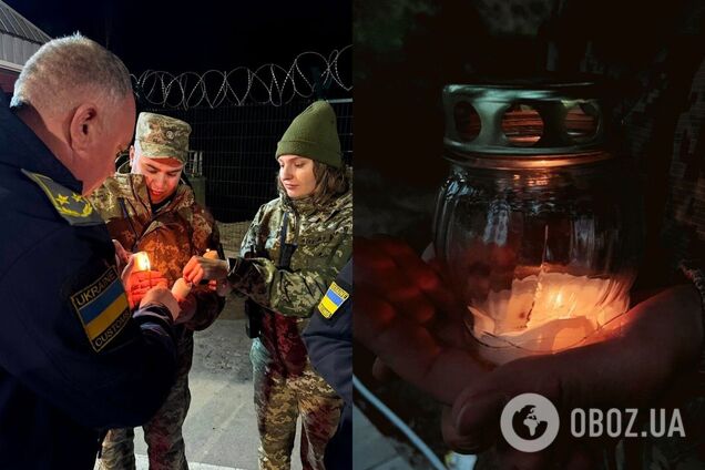 Благодатный огонь в Украине: пограничники показали, как встречали. Фото