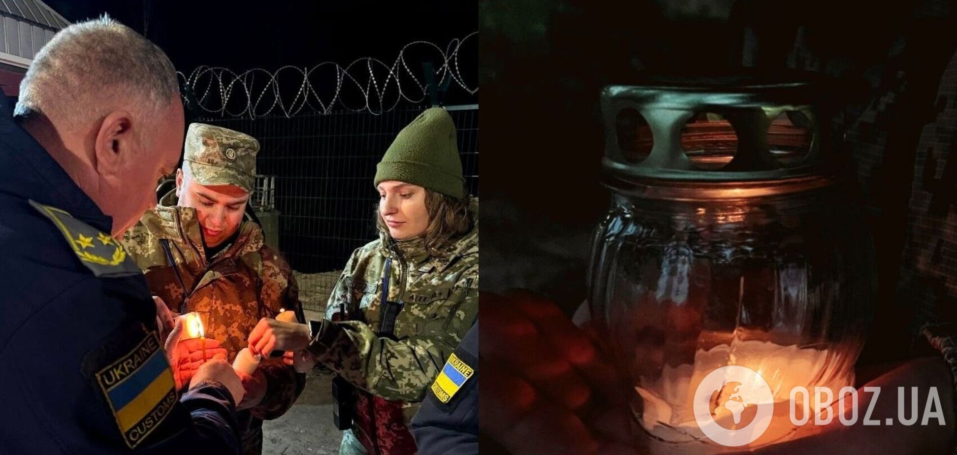 Благодатный огонь в Украине: пограничники показали, как встречали. Фото