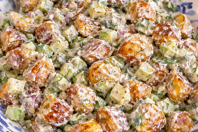 Смачний теплий салат зі смаженою картоплею: на кожен день і для святкового столу