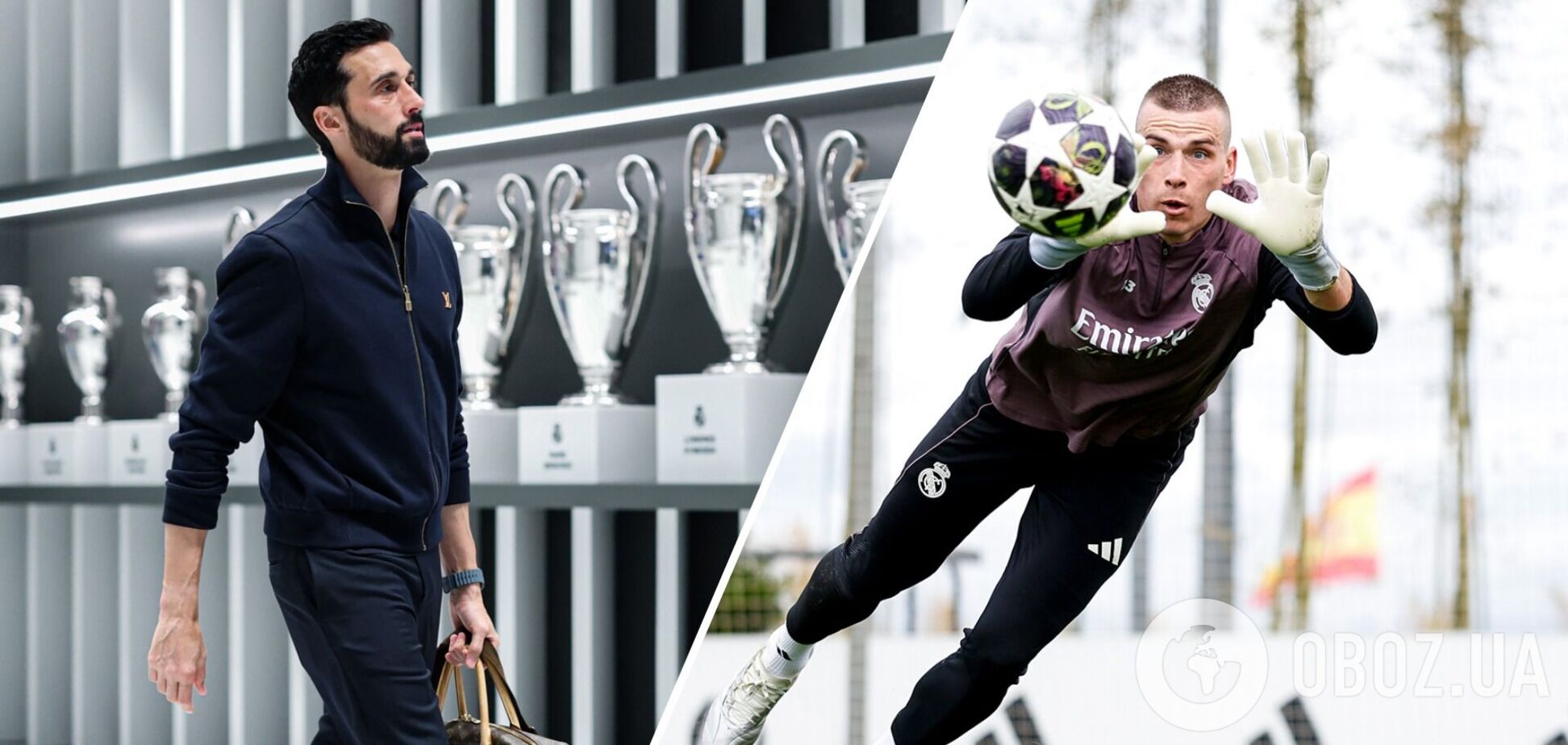 Тренер 'Реала' встретился с Луниным и выдвинул требование к украинцу – медиа