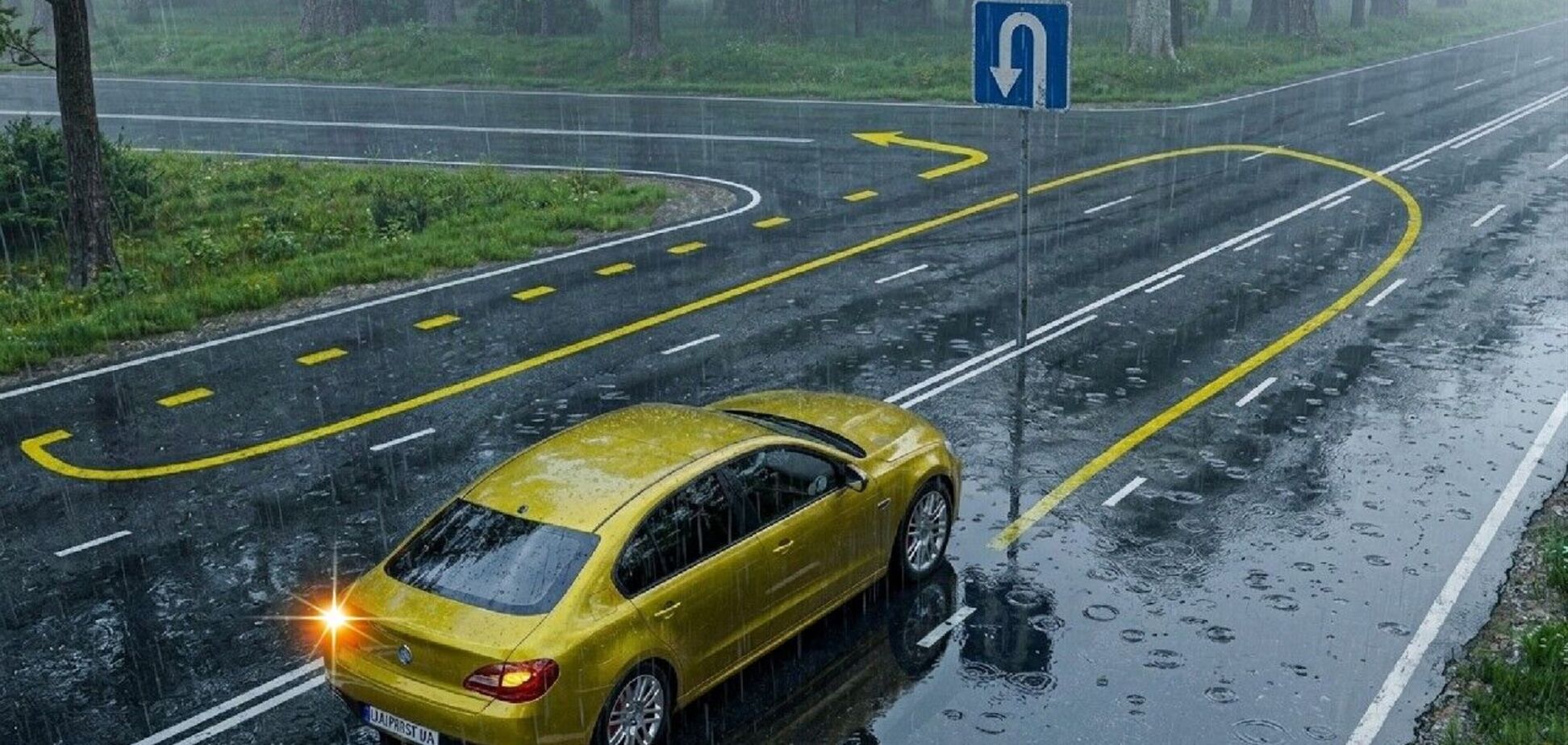 Чи дозволено хитрий маневр? Завдання з ПДР