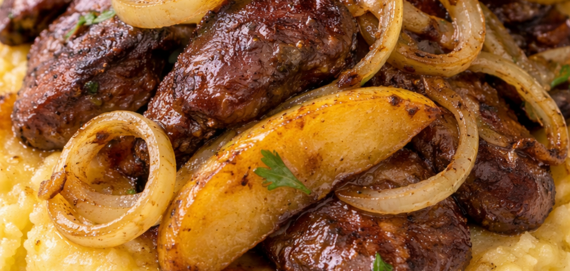 Печінка по-берлінськи з яблуками: можна дуже смачно приготувати на вечерю до картоплі